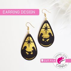 Nativity Scene Earring Template svg png dxf eps SVG DXF PNG Cutting File Unique Cricut Jewelry, Free Earrings Svg Files For Cricut, Free Earring Svg Files For Cricut Christmas, Cricut Earring Charms, Cricut Plastic Earrings, Faux Leather Earrings Winter Template Free, Earings On Cricut, Free Svg Files For Cricut Faux Leather Earrings, Christmas Faux Leather Earrings Svg