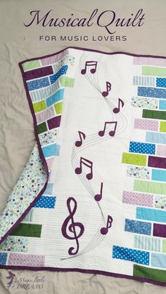 the cover of musical quilt for music lovers