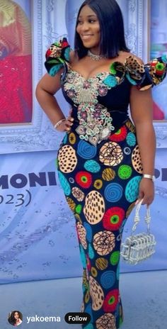 Latest Ankara Long Gown Styles For Ladies Party, Ankara Dress Designs Chic, Ankara Long Gown Styles For Ladies, Simple Dress Styles, Kitenge Dress, Boubou Styles For Women, Ankara Dress Designs, Classy Short Dresses, African Fabric Dress