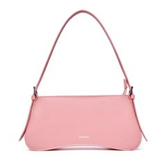 Leather Baguette Bag - Eva Shoulder Bag Pink - SINBONO