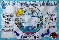 a bulletin board with spanish words and pictures