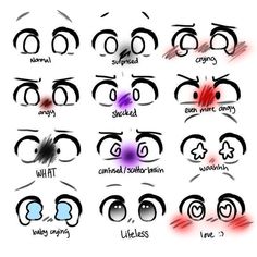 the different types of eyes and how to draw them