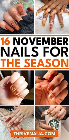 Neutral Fall Nail Designs, Nails For November, Sweater Weather Nails, Nail Deaigns, Gradient Nail Design, December Nails