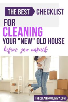 the best checklist for cleaning your new old house before you unpack