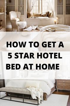 how to get a 5 star hotel bed at home