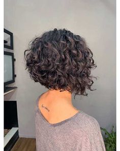 Thick Short Curly Haircuts, Angled Bob Short Stacked Curly Hairstyles, Long Shag Thick Wavy Hair, Inverted Bob For Thick Wavy Hair, Short Curly Professional Hairstyles, Women’s Short Hairstyles 2023, Bob Length Curly Hair, Short Curly Hairstyles For Plus Size Women, Inverted Bob Curly Hair Short