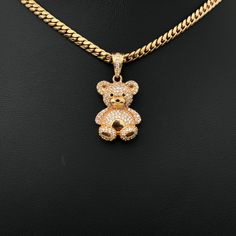 This product is avalilable to pick up in our Doral store.Features:Karat: 18K Gold.Color: Rose Gold.Weight: 4,5gr "Price is only for pendant, chain is not included" Elegant 14k Gold Iced Out Necklace, Elegant Iced Out 14k Gold Necklace, 14k Yellow Gold Iced Out Necklace, Iced Out Yellow Gold Sterling Silver Necklace, Rose Gold Iced Out Jewelry As Gift, Elegant Iced Out Gold Plated Necklace, Rose Gold Iced Out Jewelry For Gift, Elegant Iced Out Round Pendant Jewelry, 14k Gold Iced Out Necklace Gift