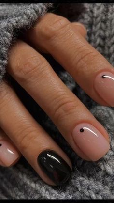 Short Square Nails, Acrylic Press On Nails, Short Nail Designs, Minimalist Nails, Fall Nail, Fall Nail Designs, Chic Nails