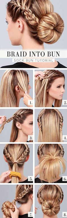 14 Sock Bun Hacks, Tips and Tricks that'll Change Your Hair this Summer Beauty Tutorial, French Braids, Bun Tutorial, Popular Hairstyles, Beauty Tutorials, About Hair