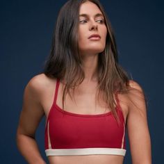 New With Tags Size Medium Removable Padding Red Red Sports Bra, Johnny Was, Sports Bras, Women's Intimates, Sports Bra, Size Medium, Bra, Tags, Sports