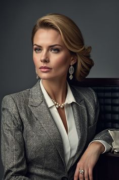 This chic tailored blazer exudes professionalism and ambition making it perfect for the corporate leader. #ChicStyle #TailoredBlazer #ProfessionalStyle #Ambition #CorporateLeadership Powerful Business Woman Aesthetic, Corporate Flight Attendant, Stylish Business Casual, Business Portrait Photography, Stylish Outfits For Women Over 50, Corporate Attire, Business Portrait, Stylish Work Outfits, Tailored Blazer