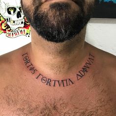 101 Best Fortis Fortuna Adiuvat Tattoo Ideas You Have To See To Believe! 16 Outsons Chest Tattoo Fonts, Elements Tattoo, Latin Phrases, Small Tattoos For Guys, Hand Tattoos For Guys