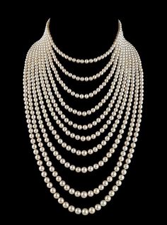 Expensive Jewellery, Pearl Jewlery, Most Expensive Jewelry, Layered Pearl Necklace, Jewelry Magazine, Pretty Jewelry Necklaces, Beautiful Gold Necklaces, Pearl Necklace Designs, Grand Palais