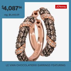 Features: Quick ShipDiamond Clarity: Vs2Earring Back: HingedDiamond Color: G-HMetal Color: RoseRounded Carat Weight: 1 Ct. T.w.Care: Wipe CleanStone Type: 70 Natural DiamondAuthenticity: Natural DiamondEarrings Style: Hoop EarringsMetal: 14k Rose GoldCountry of Origin: Imported Rose Gold Hoop Earrings, Chocolate Diamonds, Le Vian, Brown Diamond, Sample Sale, Natural Brown, Gold Hoop, Diamond Clarity, Gold Hoop Earrings