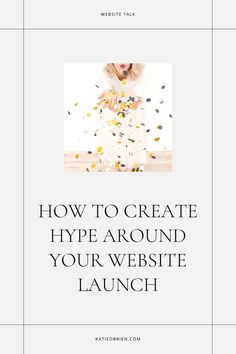 the cover of how to create hype around your website launch