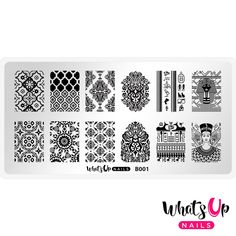 Daily Charme Nail Supply Stamping Plates Whats Up Nails / Middle Eastern Vibes Stamping Nail Polish, Up Nails, Beautiful Henna Designs, Exotic Nails, Nail Stamping Plates, Stamping Plates, Beautiful Nail Art, Nail Stamping, Nail Supply