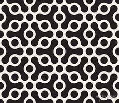 an abstract black and white background with circles in the shape of letters, which appear to be interlocked