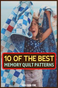 10 Of The Best Memory Quilts Ever Memory Quilt With Photos, Diy Memory Quilts From Clothes, Memory Lap Quilt, Clothing Quilts Memory, Memory Quilt Patterns Ideas, Quilts Made From Loved Ones Clothing, Memory Quilt Ideas Layout, Modern Memory Quilt, Memory Quilt Quotes