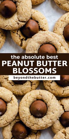 the absolute best peanut butter blossom cookies