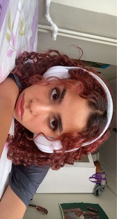 Dyed Hair On Curly Hair, Curly Dyed Red Hair, Red Underdye Hair Curly, Colors To Dye Curly Hair, Red Hair Color Curly, Wine Red Hair Curly, Red Dyed Curly Hair, Colored Hair Curly, Cherry Red Hair Curly