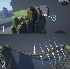 Minecraft Survival Project Ideas, Minecraft Castle Bridge Ideas, Minecraft Bridge Between Mountains, Minecraft Floating Island Bridge, Nether Highway Minecraft, Genshin In Minecraft, Long Minecraft Bridge Over Water, Perfect Minecraft Seed, Tunnel Minecraft Ideas