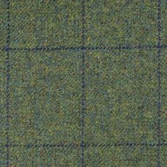 a green and blue checkered wool fabric