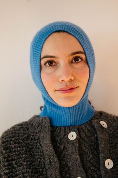 Stay warm and adorable in this cute and cozy balaclava made in a luxurious cashmere knit. 100% Cashmere. Blue Balaclava For Winter Cold Weather, Blue Balaclava For Cold Weather And Winter, Casual Blue Full Face Balaclava, Knit Balaclava, Knitted Balaclava, Colors And Emotions, Florida Woman, Knit Alpaca, Bow Jewelry