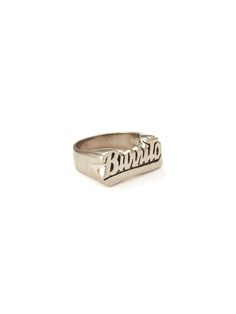 A perfect addition to your favorite stack! ✨ ✦ Snash's signature unisexy nameplate rings are a quirky spin on an old-school favorite. ✦ Made of .925 Sterling Silver. ✦ Handmade in Hoboken, NJ. Nameplate Rings, Nameplate Ring, Name Plate, Old School, Sterling Silver Rings, Jewelry Rings, 925 Sterling Silver, Sterling Silver, Ring