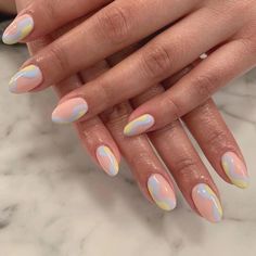 Stars Nails, Insta Famous, Wave Nails, Spring Lookbook, Retro Nails, Blue Nail, Nail Tattoo