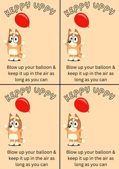 the instructions for how to use balloons