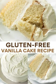 this gluten - free vanilla cake recipe is the perfect dessert for any special occasion