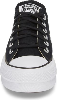 Converse Chuck Taylor® All Star® Platform Sneaker (Women) | Nordstrom Black Ankle-high Platform Sneakers, Converse Platform Sneakers With Round Toe, Converse High-top Platform Sneakers, Chuck Converse, All Star Platform, Net Leggings, Super Chunky, Platform Sneaker, Converse Chuck Taylor All Star