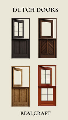 Get a statement piece and one-of-a-kind door that stands out: Dutch Doors. This is the newest addition to your home that will make a lasting impression in 2023 and decades after. The top and bottom half of the door can be opened separately. Add charm to your home while letting ventilation and natural light flow in while still providing privacy and security. Free shipping! Revit Tutorial, Dutch Doors, New For 2023, Carriage Doors, Wendy House, Privacy And Security, Custom Doors, Door Entrance, Dutch Door