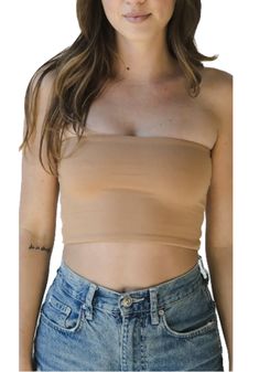 Luxurious and substantial, the Hunter Double Layer Bandeau is a buttery, strapless crop top that's totally got you covered!  Wear this cropped tube top alone or under your fav coverings. Rich in color and texture, this bandeau holds you in without making you feel like you're holding your breath!   • Fabric: 87% Viscose from Bamboo, 13% Spandex Cheap Stretch Bandeau Halter Top, Stretch Bandeau Tube Top, Bra Friendly Cropped Stretch Tube Top, Stretch Cropped Tube Top Bra Friendly, Trendy Seamless Bandeau Tube Top, Trendy Solid Color Crop Tube Top, Fitted Cropped Tube Top, Bandeau Tube Top With Built-in Bra, Bra Friendly Cropped Tube Top For Summer