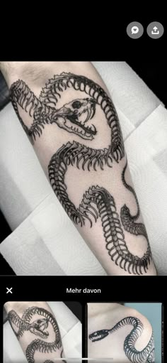 an image of some tattoos on someone's arm and the other part of their arm