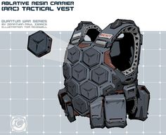 Escape Velocity, Sci Fi Tech, Futuristic Armour, Sci-fi Armor, Plate Carrier, Power Armor, Tactical Vest