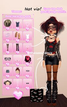 I made it myself, feel free to try this outfit by yourself!!  Tags: Halloween update, dress to impress, dti, outfit, halloween outfit, punk, Hardcore Punk, dark, roblox, панк, дресс ту импресс, роблокс Dti Outfits Non Vip Theme Hardcore Punk, Di Hardcore Punk Theme, Dark Dti Outfit, Hardcore Punk Dti Outfit, Dti Theme Hardcore Punk, Dti Hard Core Punk Theme, Dti Outfits Halloween Update, Hard Core Punk Outfit Dress To Impress, Hardcore Punk Outfits