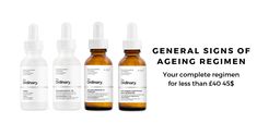 The Ordinary General Signs of Ageing Regimen. You don’t need too many products when starting out.  #deciemchatroom #deciemaddicts #theordinary #theordinaryregimens #signsofageing Anti Aging Skincare Routine