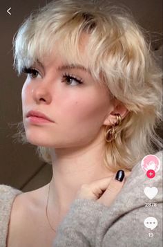 Mullet Haircut, Shot Hair Styles, Hair Stylies, Alternative Hair, Short Blonde