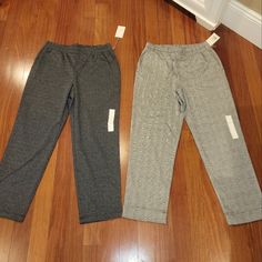 Nwt Target A New Day Elastic Waist Comfy Work Pants With Side Pockets Size: Womens Med 2 Pairs New With Tags! Gray Workwear Bottoms With Elastic Waistband, Target Fitted Bottoms For Spring, Fitted Spring Bottoms From Target, Fitted Spring Bottoms By Target, Target Fitted Casual Bottoms, Target Jumpsuit, Target Romper, Sequin Flare Pants, Floral Palazzo Pants