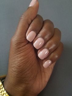 Orange Opi Colors, Gel Mani Short Nails Natural, Peach Short Nails, Nail Colors On Dark Skin, Subtle Nail Colors, Neutral Gel Manicure, Very Short Gel Nails Natural, Light Peach Nails, Peach Gel Nails