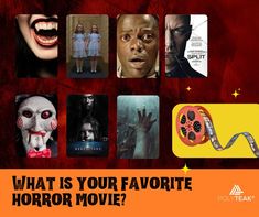 an advertisement for horror movies with the words what is your favorite horror movie?