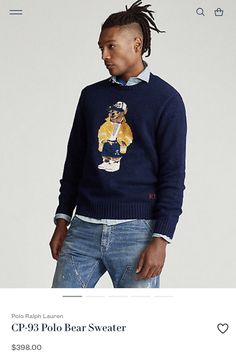 Ralph Lauren Polo Bear CP-93 Sweater in Navy. Brand New with Tag. Retail is $398 before taxes. Will be shipped with insurance and tracking. Ralph Lauren Winter, Ralph Lauren Polo Bear, Bear Sweater, Winter Bear, Linen Sweater, Polo Bear, Cashmere Blend Sweater, Cashmere Jumper, Letterman Jacket