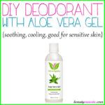 Homemade Deodorant Spray with Baking Soda - beautymunsta - free natural beauty hacks and more! Aloe Vera Deodorant, Beard Balm Recipe, Underarm Care, Lotion Bars Recipe, Home Remedies For Pimples