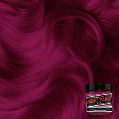 October Hair, Manic Panic Hair Color, Permanent Hair Dye Colors, Manic Panic Hair, Dye Eyebrows, Pink Warrior, Magenta Hair, Dunner Wordend Haar, Short Hair Up