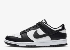 Trending Nike Panda Dunks!! Best selling! Pandas Shoes, Black And White Panda Dunks, Cute Shoes Black, Black Nike Dunks, Black And White Nike Dunks, Black And White Dunks, Black Dunks, Panda Nike, Black And White Nike Shoes