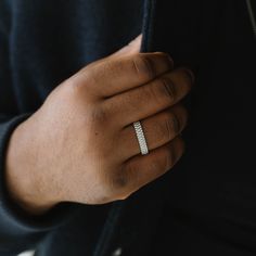 The Nova Ring collection is a testament to minimalistic elegance, where the allure of simplicity meets the endurance of stainless steel. Each ring in this line is a standalone masterpiece, embodying a different aspect of modern design.- MATERIAL TYPE: 316L stainless steel- FINISH: Brushed silver Modern Silver Diamond Ring For Everyday, Silver Minimalist Diamond Ring, Minimalist Silver Diamond Ring, Modern Stainless Steel Rings With Polished Finish, Elegant White Gold Titanium Rings, Modern Stainless Steel Ring For Formal Occasions, Modern Stainless Steel Ring For Formal Events, Minimalist Stainless Steel Ring With Round Band, Minimalist Titanium Rings For Anniversary