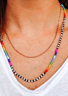 Length: Wear Long Or Double Bead Board, Diy Jewelry Projects, Seed Bead Bracelets, Jewelry Projects, Bead Necklace, Jewelry Ideas, Seed Beads, Diy Jewelry, Color Blocking