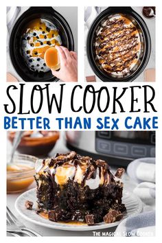 Slow Cooker Better Than Sex Cake Crockpot Chocolate Cake, Crock Pot Food, The Magical Slow Cooker, Crock Pot Desserts