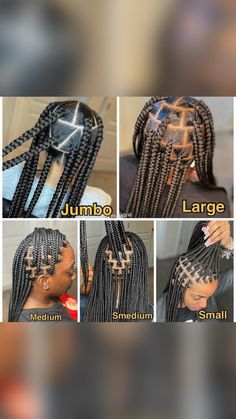 Box Braids Sizes, Hair Braid Patterns, Parting Hair, Big Box Braids Hairstyles, Jumbo Box Braids, Feed In Braids Hairstyles, Box Braids Hairstyles For Black Women, Cute Braided Hairstyles